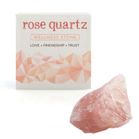 Thumbnail for Raw Rose Quartz Wellness Stone
