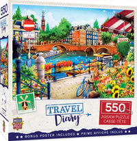 Thumbnail for Masterpieces Puzzle Travel Diary Amsterdam Puzzle 550 pieces