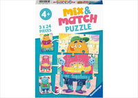 Thumbnail for Mix Up Monsters 3 X 24 Piece Puzzle