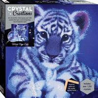 Thumbnail for Crystal Creations Canvas: White Tiger Cub