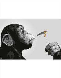 Thumbnail for Steez Smoking Chimp Poster