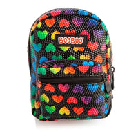 Thumbnail for Black Rainbow Hearts Mini Backpack