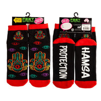 Thumbnail for Hamsa Feet Speak Socks