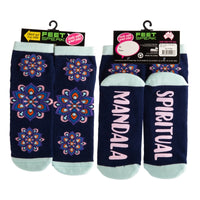 Thumbnail for Mandala Feet Speak Socks