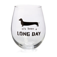 Thumbnail for Dachshund Stemless Wine Glass