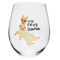 Thumbnail for No Prob Llama Stemless Wine Glass