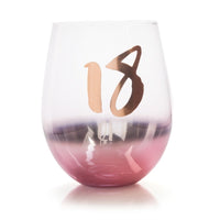 Thumbnail for 18th Birthday Blush Stemless Glass