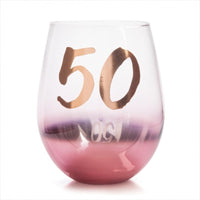 Thumbnail for 50th Birthday Blush Stemless