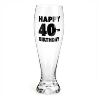 Thumbnail for 40th Birthday Pilsner Glass