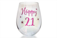 Thumbnail for 21st Birthday Irid Wine Glass