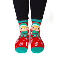 Thumbnail for Christmas Elf Feet Speak Socks