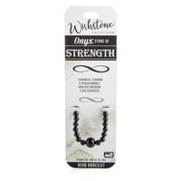 Thumbnail for Wishstone Collection Onyx Bead Bracelet