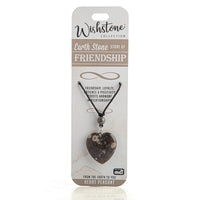 Thumbnail for Wishstone Collection Earth Stone Heart Pendant
