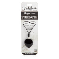 Thumbnail for Wishstone Collection Onyx Heart Pendant