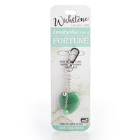 Thumbnail for Wishstone Collection Aventurine Heart Bag Charm