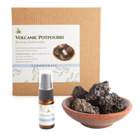 Thumbnail for Volcanic Room Diffuser in Terracotta Bowl - Lemongrass