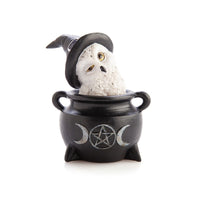 Thumbnail for Snowy Owl Cauldron Figurine