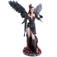 Thumbnail for Dark Angel with Crow Figurine