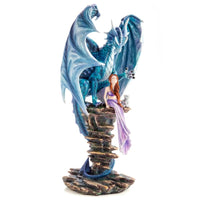 Thumbnail for Blue Fairy Keeper Dragon Figurine