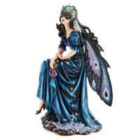 Thumbnail for Large Masquerade Fairy with Snowy Owl Figurine