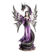 Thumbnail for Purple Fairy with Black Serpent Figurine