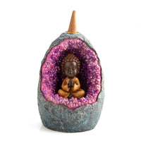 Thumbnail for Baby Buddha Geode LED Backflow Incense Burner
