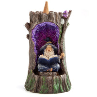Thumbnail for Wizard in Geode Tree LED Backflow Incense Burner