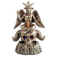 Thumbnail for Baphomet Horned Skull LED Backflow Incense Burner