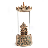 Thumbnail for Ganesh Glass Case LED Backflow Incense Burner