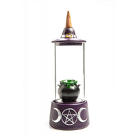 Thumbnail for Cauldron Glass Case LED Backflow Incense Burner