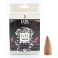 Thumbnail for Soul Sticks Meditation Backflow Incense Cone - Set of 10