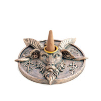 Thumbnail for Baphomet Round Incense Burner & Candle Holder