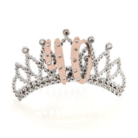 Thumbnail for 40th Rose Gold and Silver Tiara