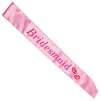 Thumbnail for Pink Bridesmaid Flashing Sash