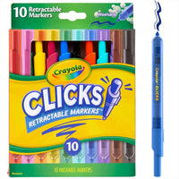 Thumbnail for Crayola Clicks Washable Retractable Markers Assorted Pack Of 10