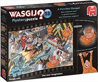 Thumbnail for Wasgij 1000 Piece Puzzle - Mystery A Purr-Fect Escape