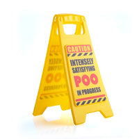 Thumbnail for Poo In Progress Warning Sign