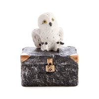 Thumbnail for Snowy Owl Metal Chest Trinket Box