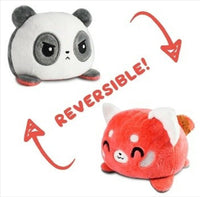 Thumbnail for Reversible Plushie - Panda Black/Red