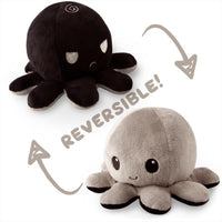 Thumbnail for Reversible Plushie - Octopus Black/Gray