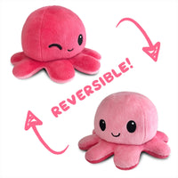 Thumbnail for Reversible Plushie - Octopus Happy/Wink