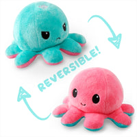 Thumbnail for Reversible Plushie - Octopus Light Pink/Light Blue