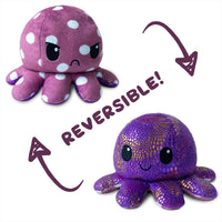 Thumbnail for Reversible Plushie - Octopus Polka Dot/Shimmer