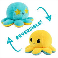 Thumbnail for Reversible Plushie - Octopus Starry Eyes
