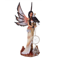 Thumbnail for Eagle Fairy Figurine with Dreamcatcher