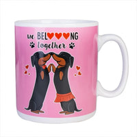 Thumbnail for Dachshund Valentine Giant Mug