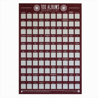 Thumbnail for Gift Republic Bucket List Scratch Poster 100 Albums