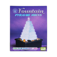 Thumbnail for LED Pyramid with River Rocks Water Feature Fountain