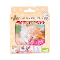 Thumbnail for Cat Coasters Set