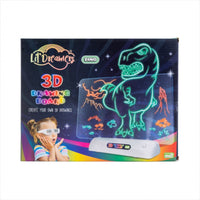 Thumbnail for Lil Dreamers Dino Island's 3D Illuminate Drawing Board